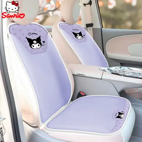 Sanrio ·Kulomi bilsäteskudde för fyra säsonger sött andningsbart säte för kvinnor, biltillbehör 10 best sales Kuromi bilsätesöverdrag - №3