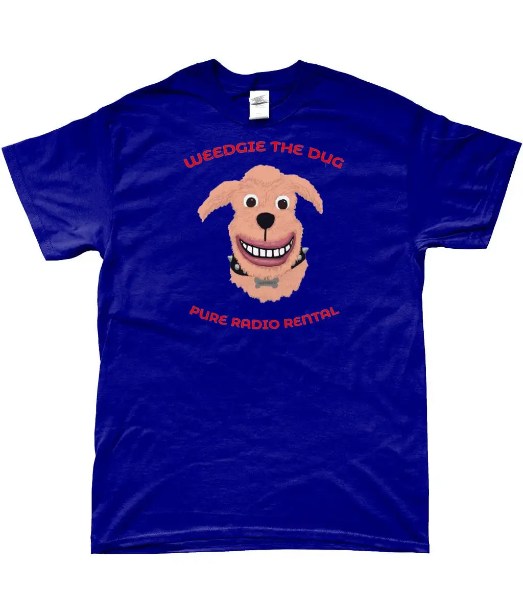 Funny Scottish T Shirt Weedgie The Dug Pure Radio Rental Scots language Glaswegian Humour Rhyming Slang Original Design