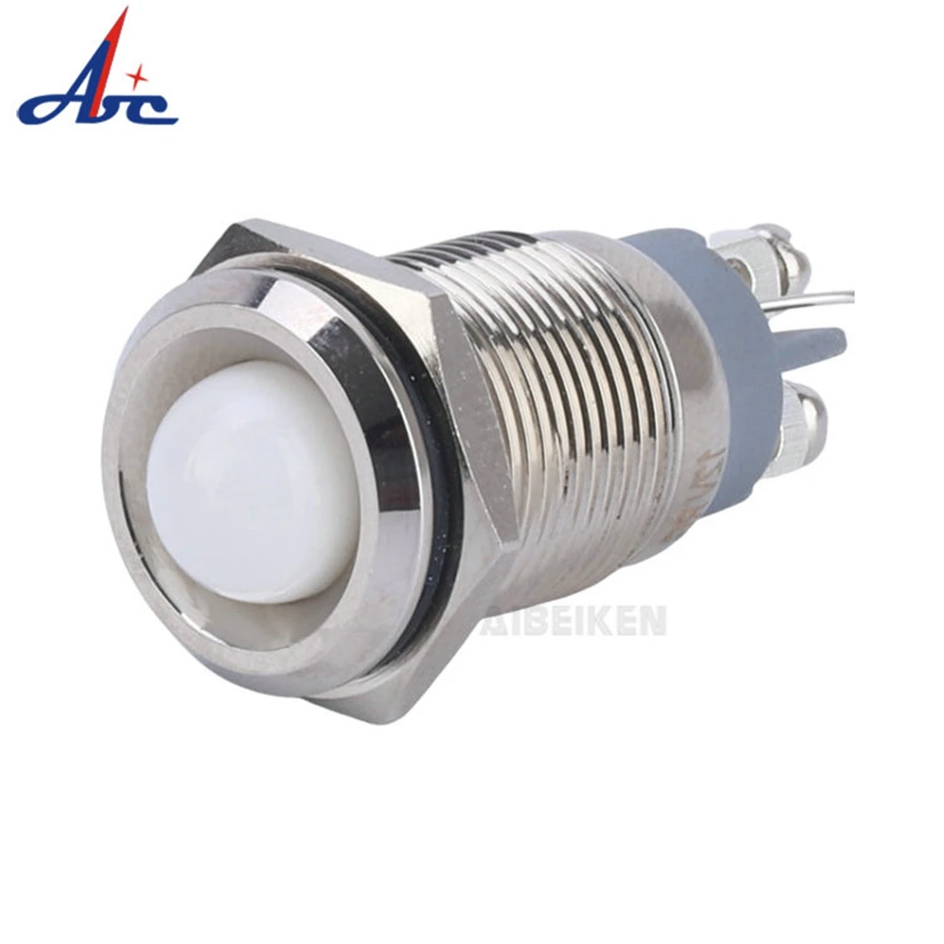 10PCS 16MM หัวไฟ LED 3-6V/12-24V/110V/220V LED อุตสาหกรรมสัญญาณหลอดไฟ 2Pin สกรู