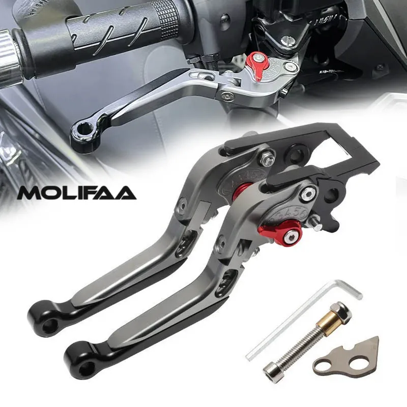 For Honda Nss350 Forza 300 350 Brake Clutch Levers Motorcycle CNC Front Foldable Adjustable Parking Lock Handbrake Accessories