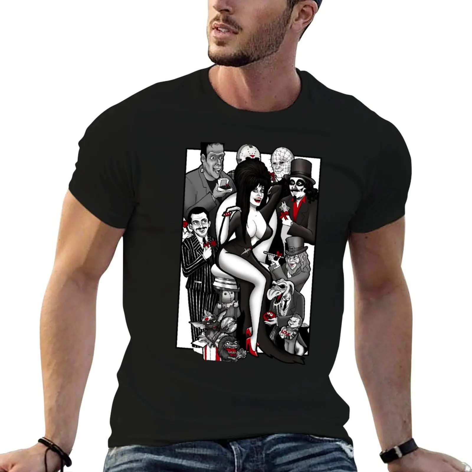 Horror-riffic Suitors T-Shirt funny t shirts dark humor t shirts designer t shirt man cotton T-shirt