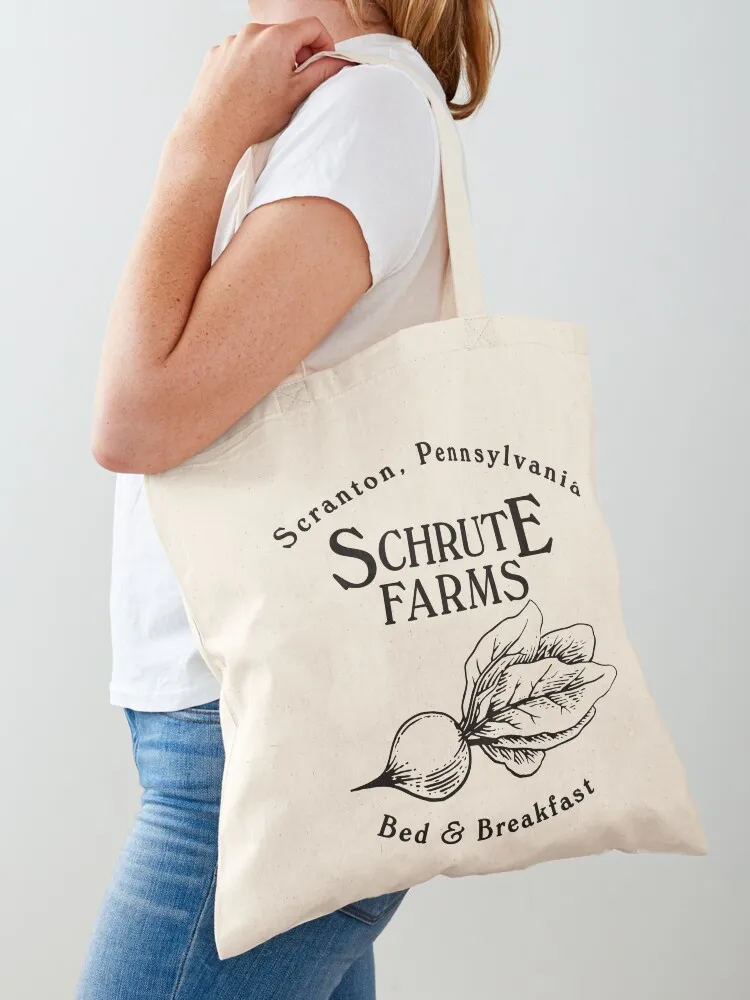 Schrute Farms Bed and Breakfast Tote Bag foldable reusable bag large tote bag sac pour femme Canvas for women