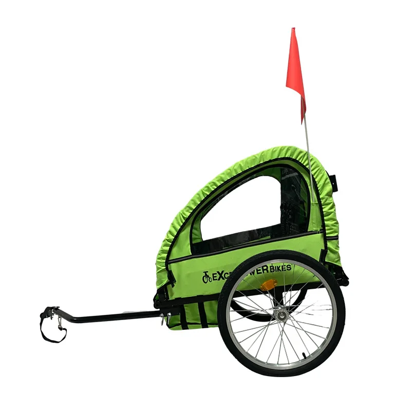 16 Inch Wheel Children Bicycle Trailer With Two Seat Bike Trailer