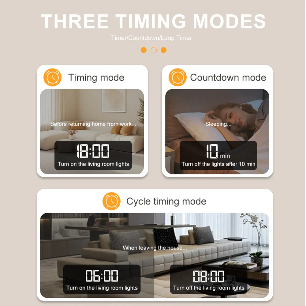 DIN-Schienen-Schutzschalter 3P+N WIFI mit 4 Relais 3*110V 3*220V, intelligenter Schalter, Fernbedienung, Timer, Zyklussteuerung, für Zuhause, 1-63A – Detail 7