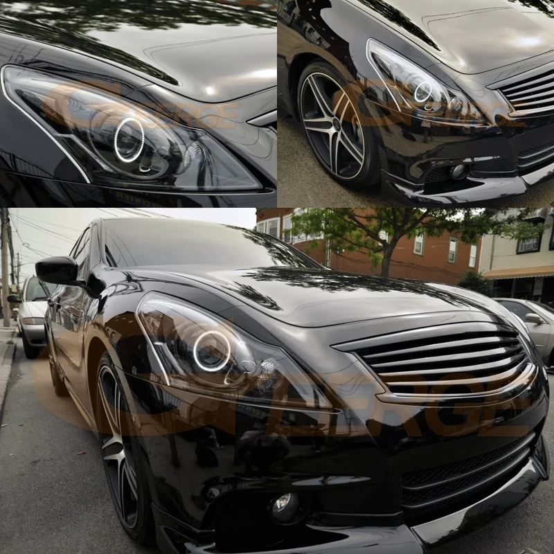 لإنفينيتي G25 G35 G37 Q40 نيسان سكاي لاين 250GT 350GT 370GT V36 DRL ممتاز الترا برايت COB Led عيون الملاك عدة خواتم هالة