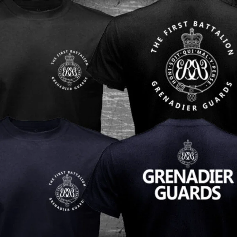 New 1st Battalion Grenadier Guards Royal UK British Army Military T Shirt. Short Sleeve 100% Cotton Casual T-shirts Loose Top