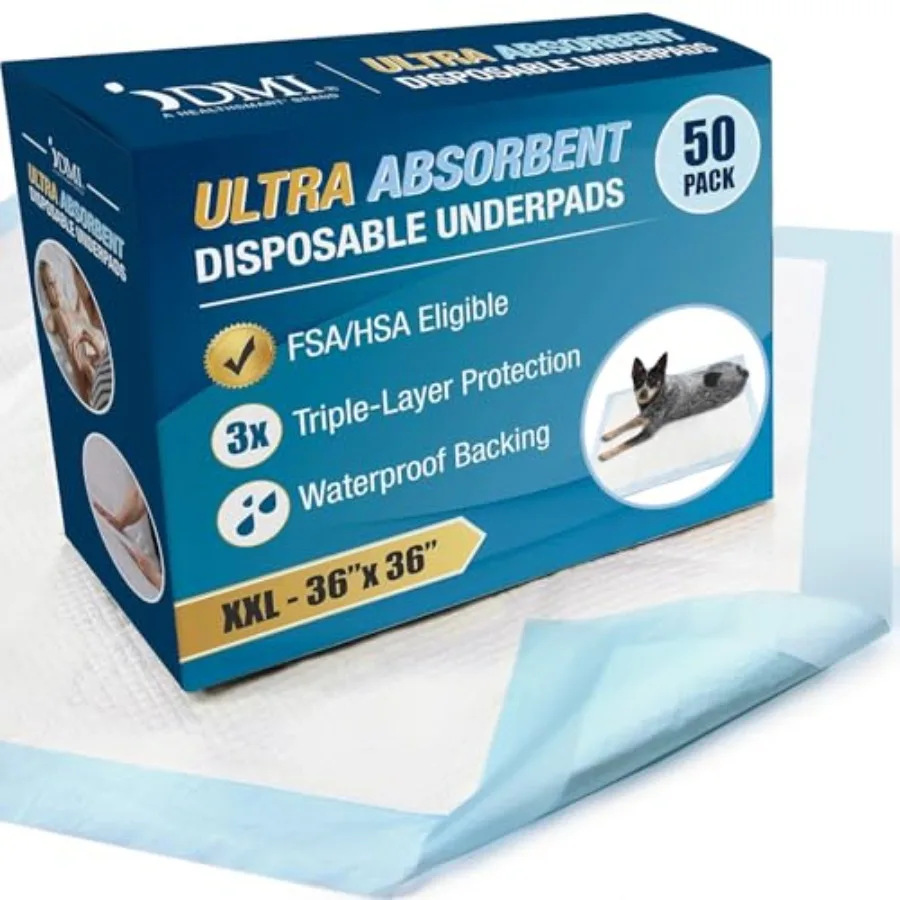 

Ультраабсорбирующие пеленки для щенков 36x36, оптовая упаковка 50 шт., одноразовые подстилки для приучения к туалету, XXL пеленки для щенков при недержании