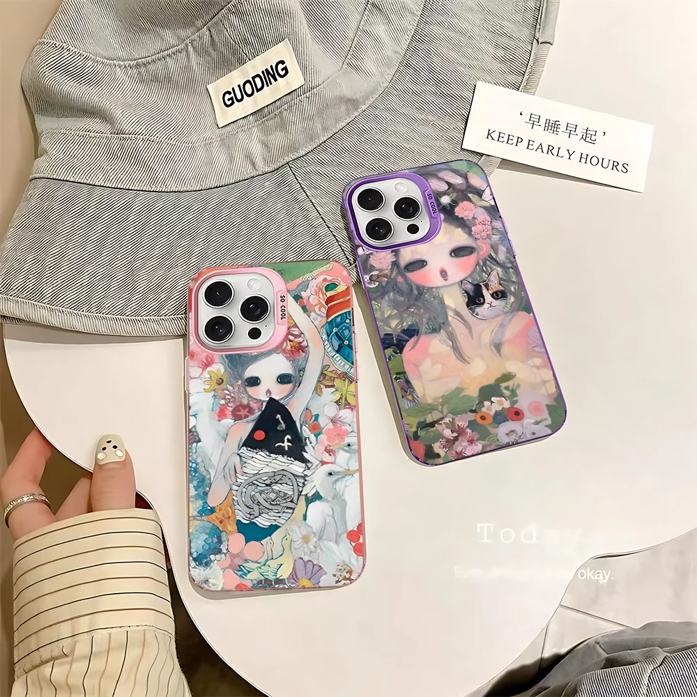 Aya Takano Phone Case For IPhone 16 15 14 13 12 11 Pro Max X XR XSMAX 8 7 Plus Matte Shockproof Back Cover