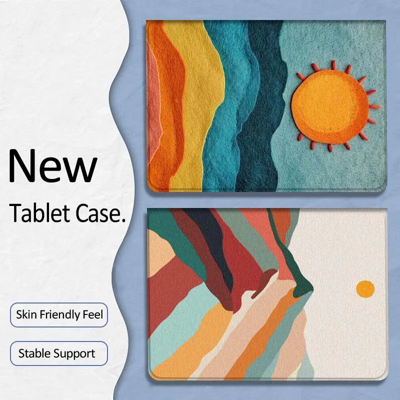 

Colorful Sunset Painting Gift For Xiaoxin Lenovo Tab P12 Extreme Legion Y900 Idea Pro GT 12.1 2025 Foldable Tablet Case