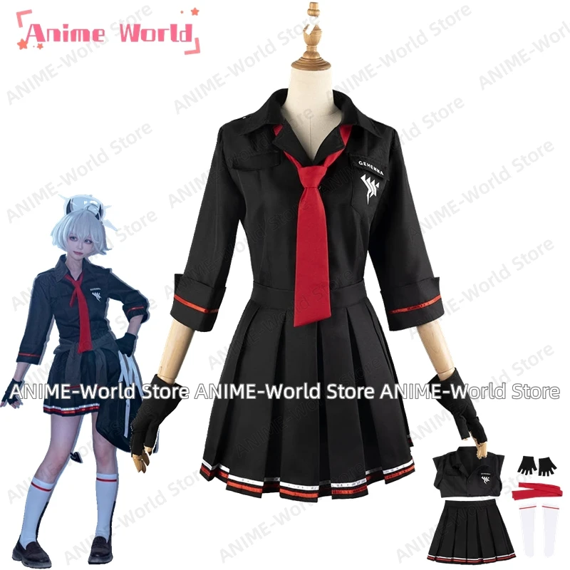 《Custom Size》Game Blue Archive Hatami Erika Cosplay Costume Waitress Suit Party Clothing Halloween Carnival Uniforms