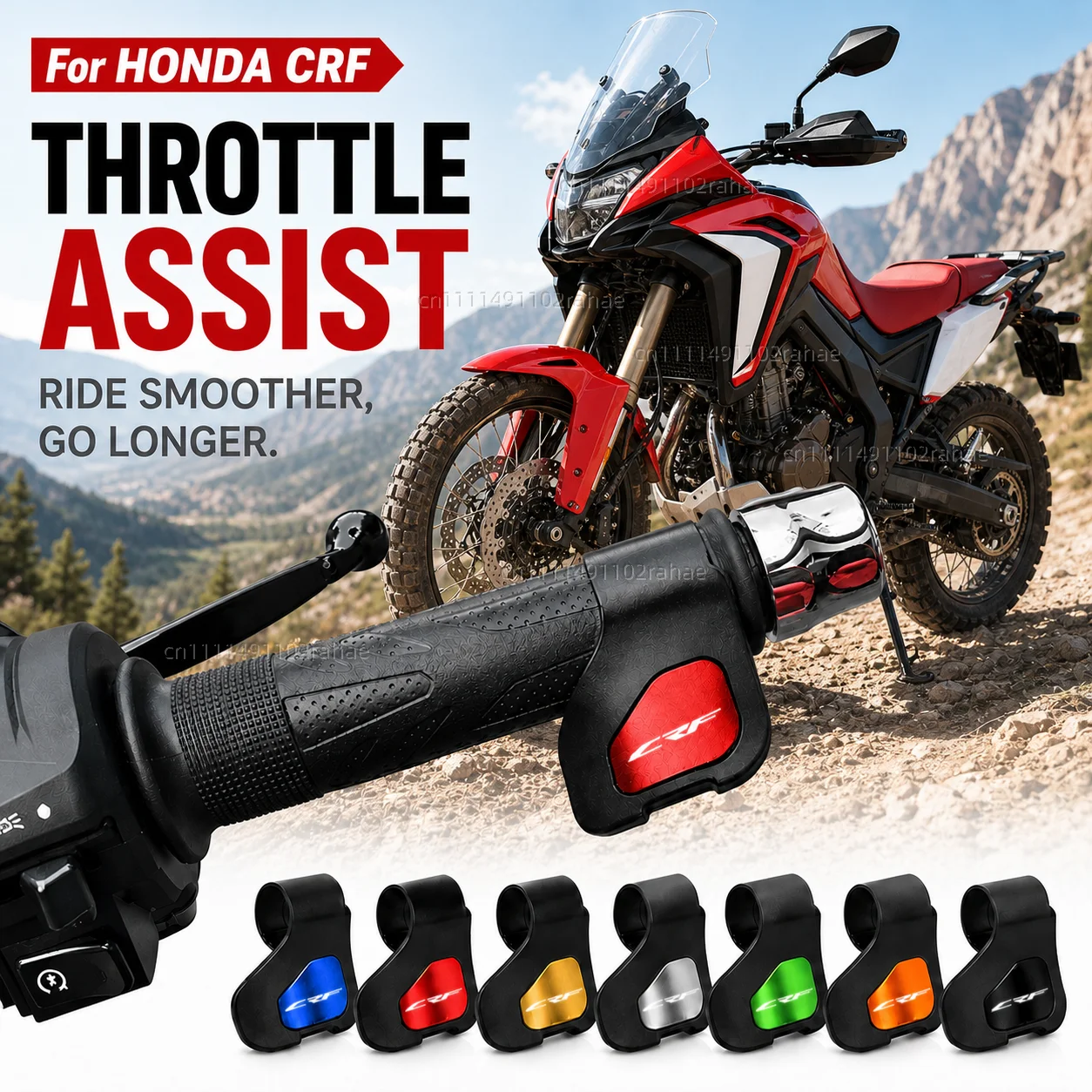 

For HONDA CRF300L CRF250L CRF 230 450L CRF250F 250 450 R/X 150 300L Motorcycle Throttle Assistant Clip Labor Saver Acceleration