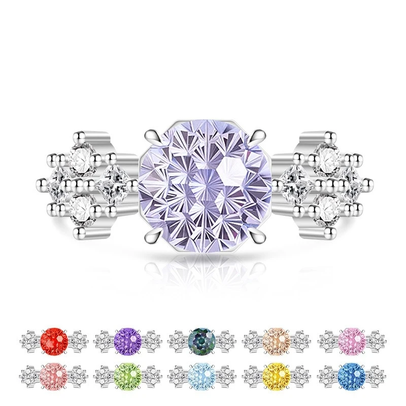 

A classic and beautiful 925 sterling silver ring - a fashionable party punk-style accessory suitable for women to wear