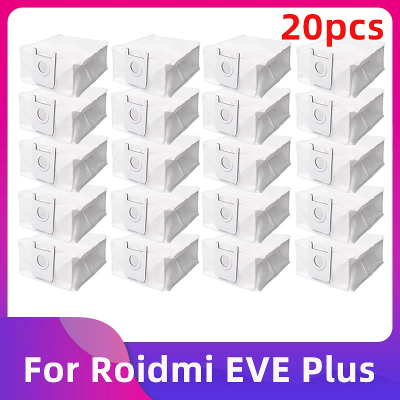 For Roidmi EVE Plus Xiaomi Robot Vacuum Cleaner Dust  Garbage Bags Replacement Accessories