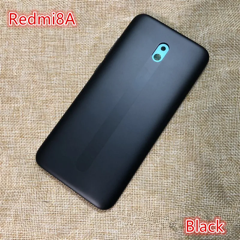 Redmi8A Battery Back Cover For Xiaomi Redmi 8A 8 A Rear Housing Plastic Case Replace Repair Spare Parts + Side Keys