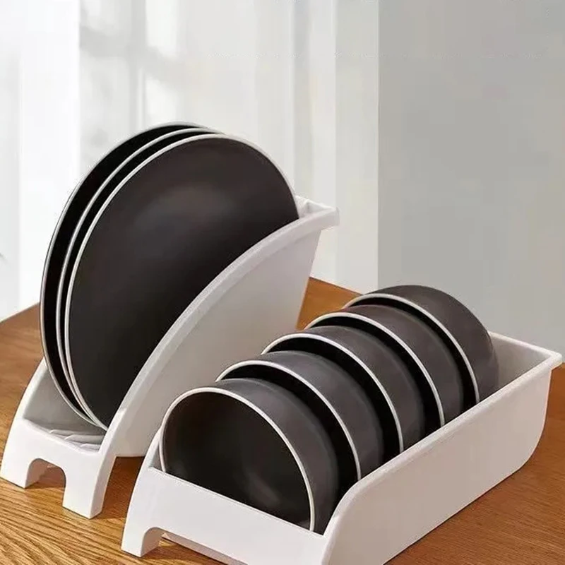 1 Pak Plastic Kastrek Plaat En Afwasrek Kombekerrek Multifunctioneel Opbergrek Keukengerei Rek