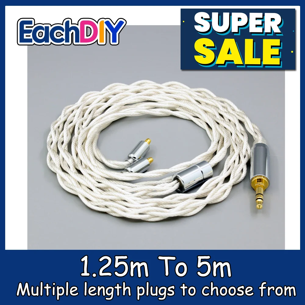 For Acoustune HS 1695Ti 1655CU 1695Ti 1670SS 4 Core Graphene 7N OCC Silver Plated Type2 Earphone Cable LN008132