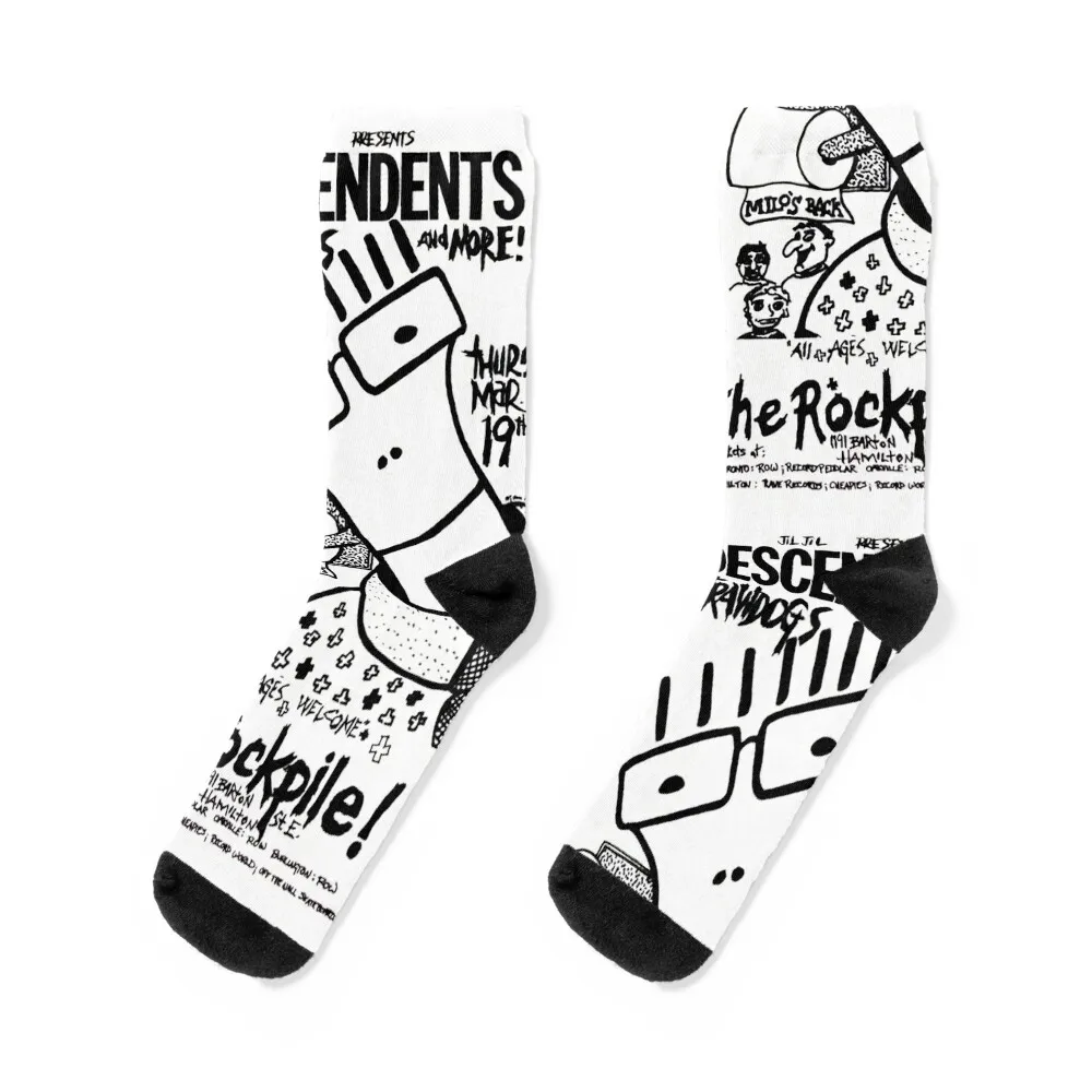 Chaussettes Punk Show Flyer pour hommes et femmes, The Descendants, oral ille, Crossfit, Sports