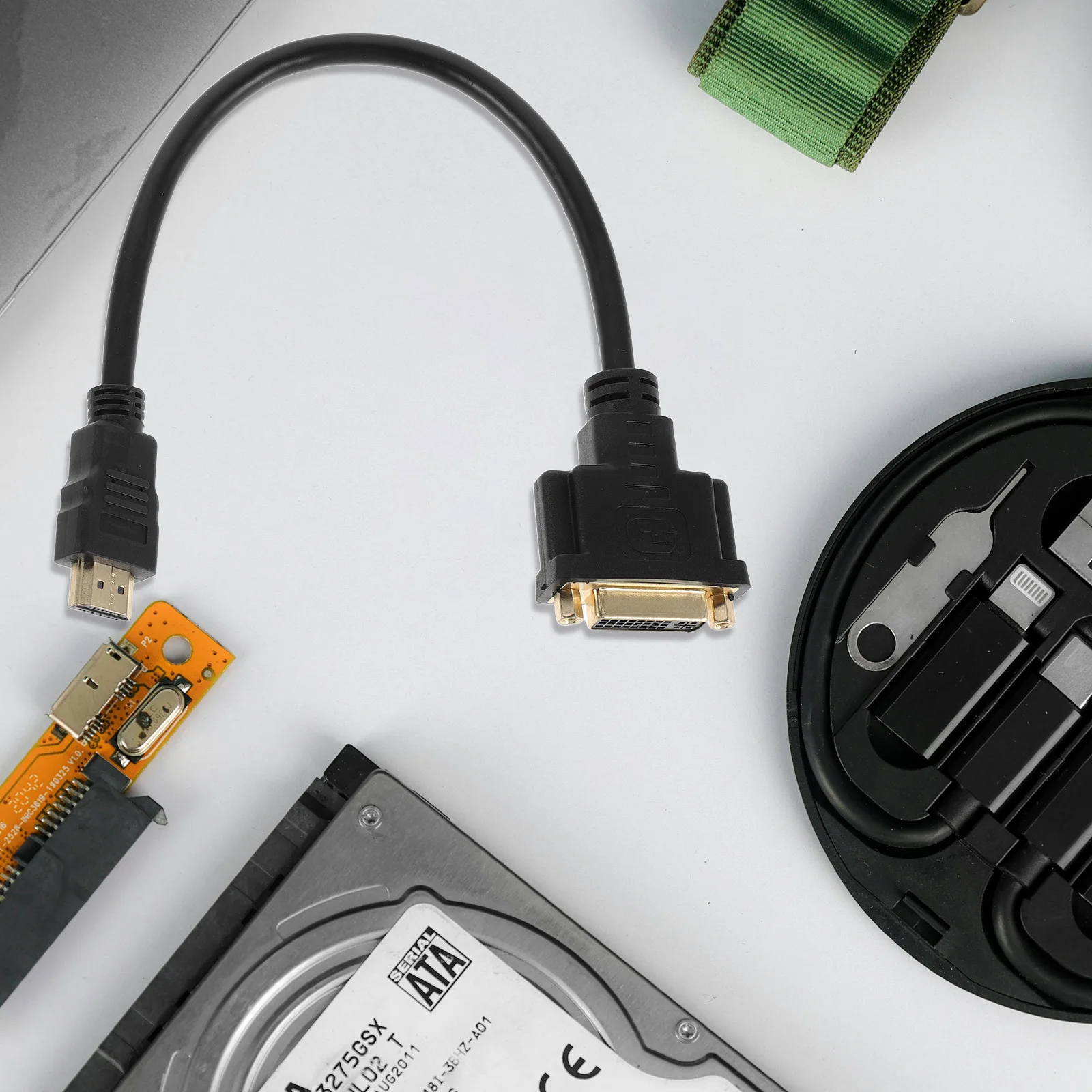 

3pcs To Dvi Converter Cable 1Ft High-Speed Video Adapter For Hdtv Monitor Laptop Projector Bi-Directional Digital Display