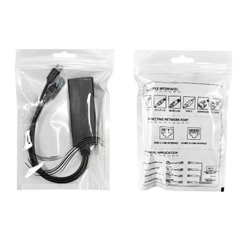USB POE Splitter with USB Port, 48V to 5V Energy Efficiency Power Conversion Surveillances Camera Power Accessories