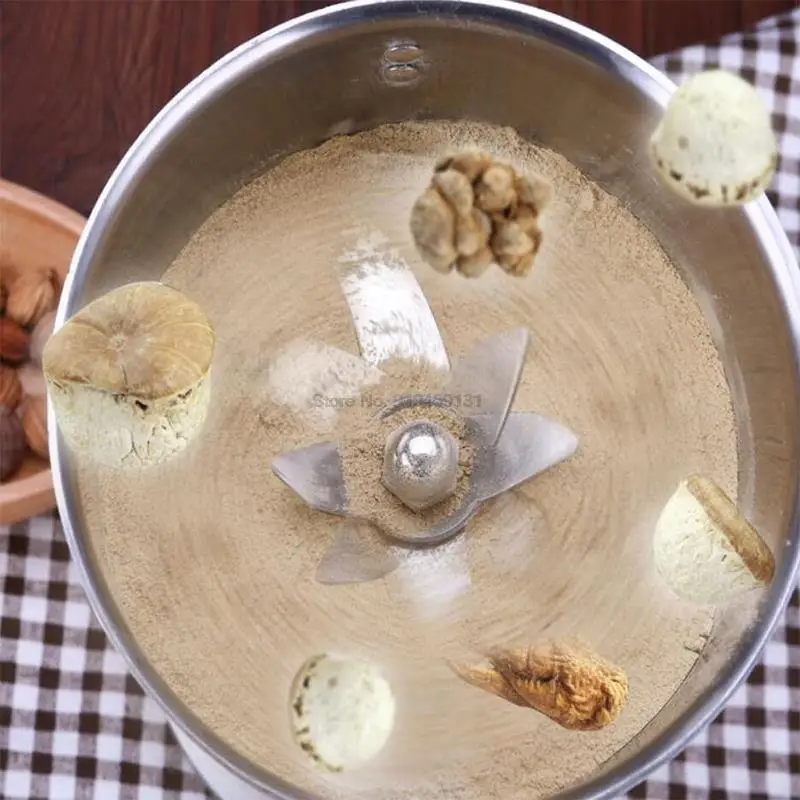 Electric Grinder Herb Flour Coffee Pulverizer Food Mill Grinding Machine Multifunction 750g 1PC 750T 220V