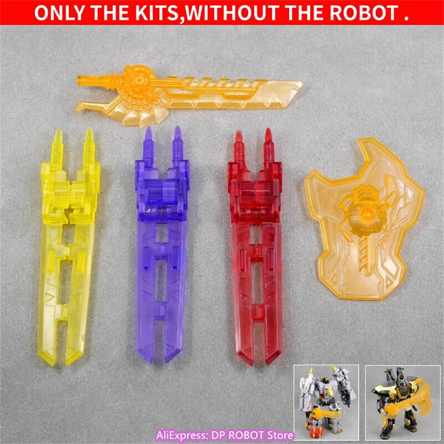 DIY KO Weapon Upgrade Kit For Titans Return Windblade FOC Grimlock Volcanicus