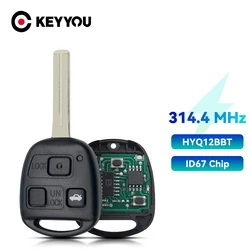 KEYYOU 314.4 Mhz HYQ12BBT 3 Buttons Fob 4D67 Chip Car Remote Key For Lexus RX330 2004-2006 RX350 2007-2009 LS430 ES330 SC430