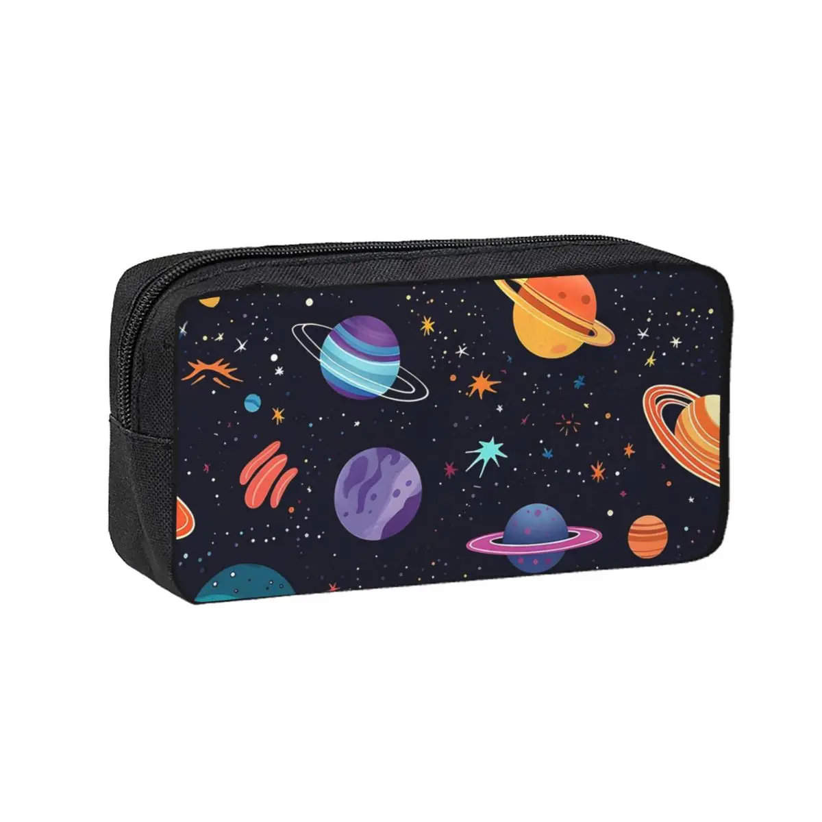 Solar System Space Planets Universe Pencil Cases for Students School Pen Box Pencil Bag Pencil Pouch Storage Stationery Supplies