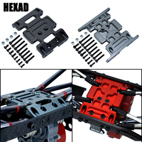 Anodized Aluminum Skid Plate Transmission Mount for 1/10 SCX10 90047 90022 90028 RC Crawler Upgrade Parts