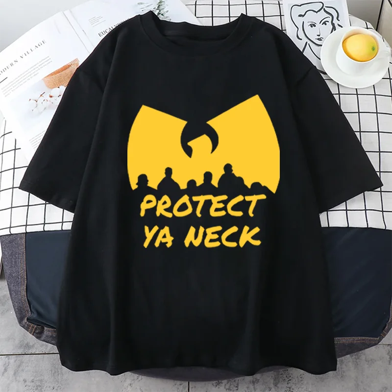 

Années 90 Wu Clan T-tangs Graphics T-shirt men women Fashion Oversized Cotton short sleeve Hip Hop streetwear unisex Tee shirt