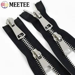 1Pc 8# 10# Metal Zipper 70-100cm Double Slider Open End Zip Repair Kit Backpack Clothes Jacket Down Sewing Supplies Accessories