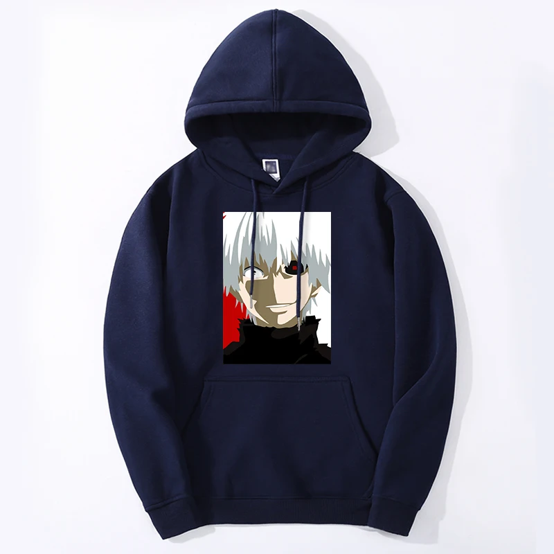 Tokyo Ghoul Anime Hoodies Sweateshirts 2024 New Arrival Mens Harajuku Streetwear Fashion Loose Hip Hop Tracksuit Streetwear