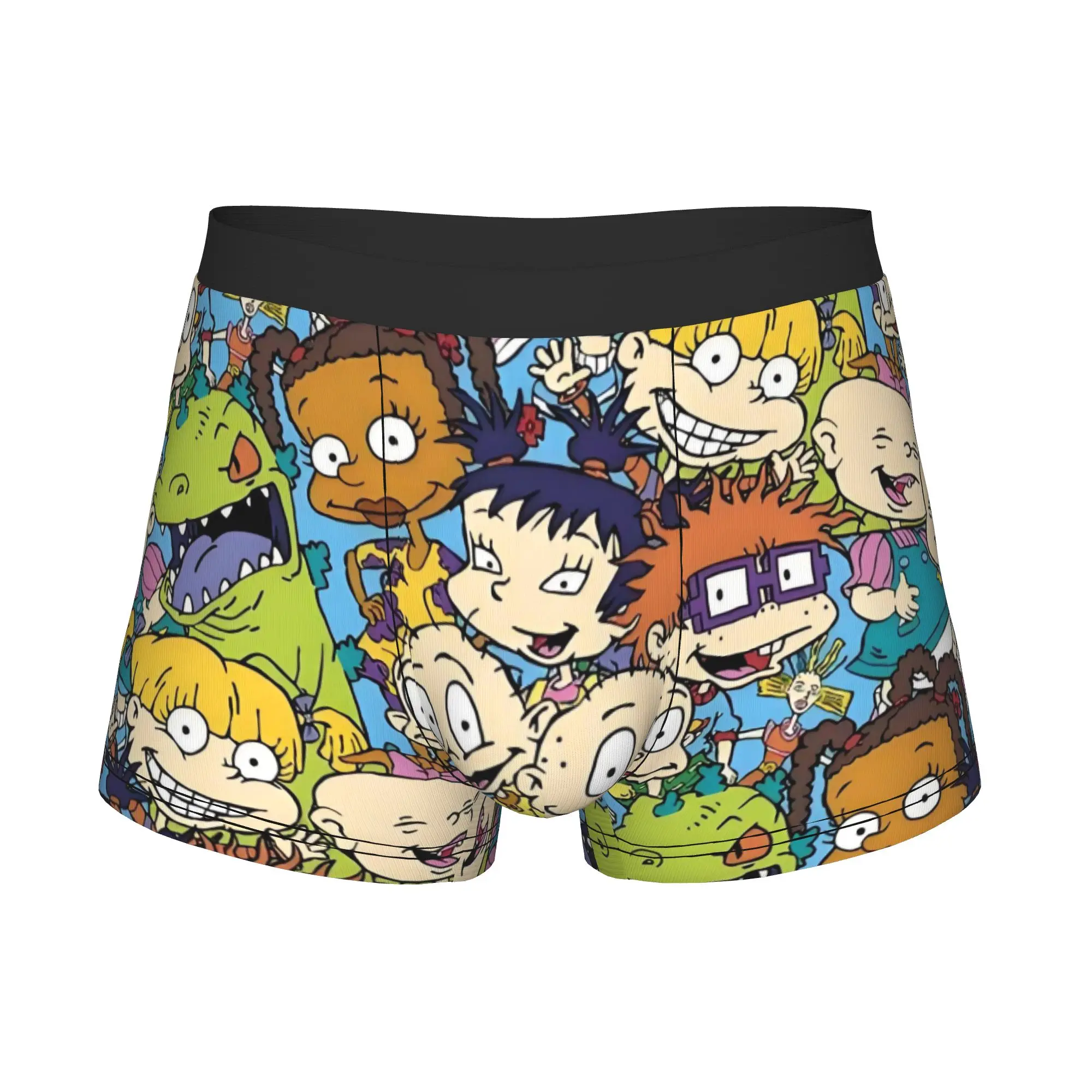 Animation R-Rugrats Underwear Men Printed Comic Boxer Briefs Shorts Panties Soft Underpants