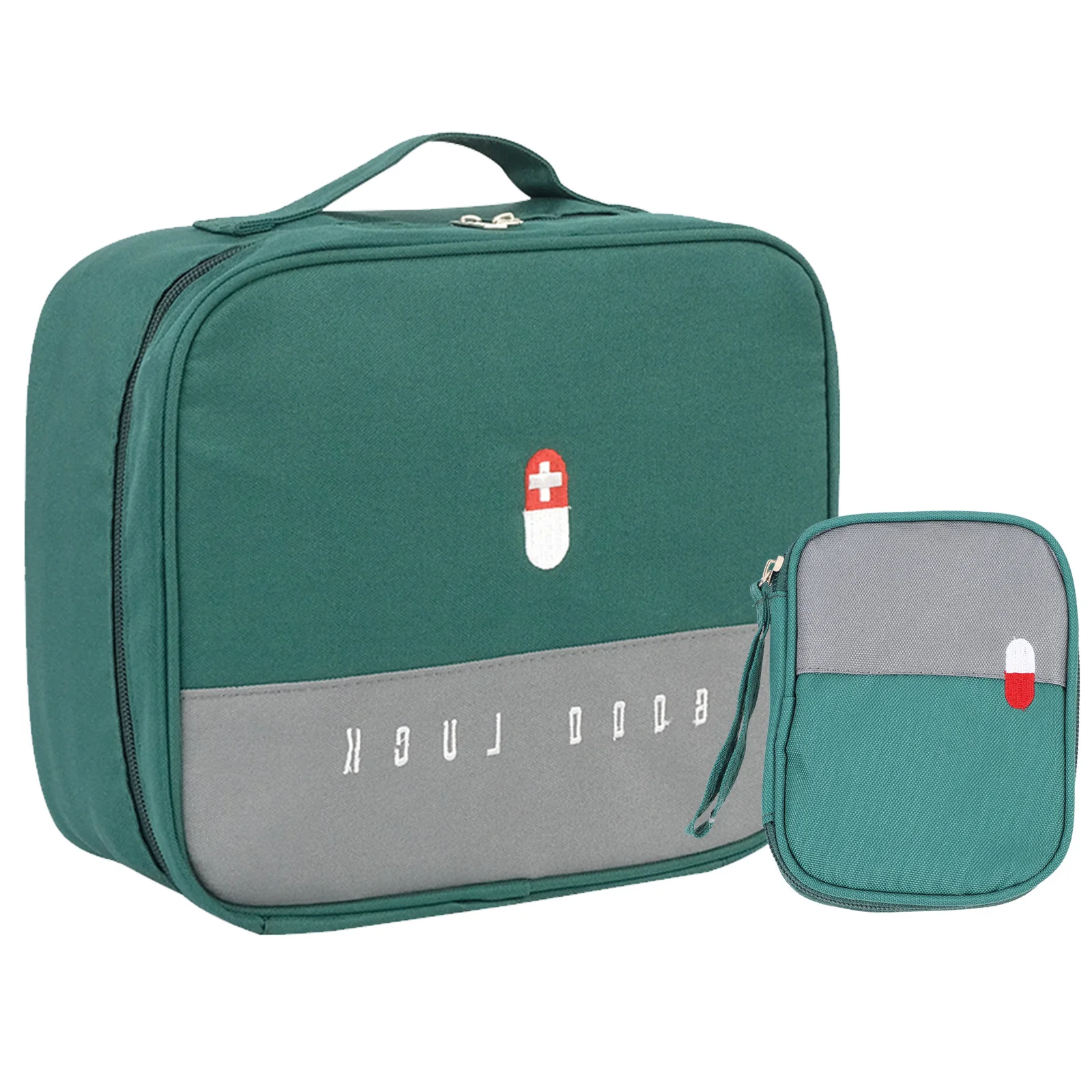 2pc  Travel Storage Bag, Portable Small Item Storage Box, Medicine Storage Bag, Zippered Small Item Storage