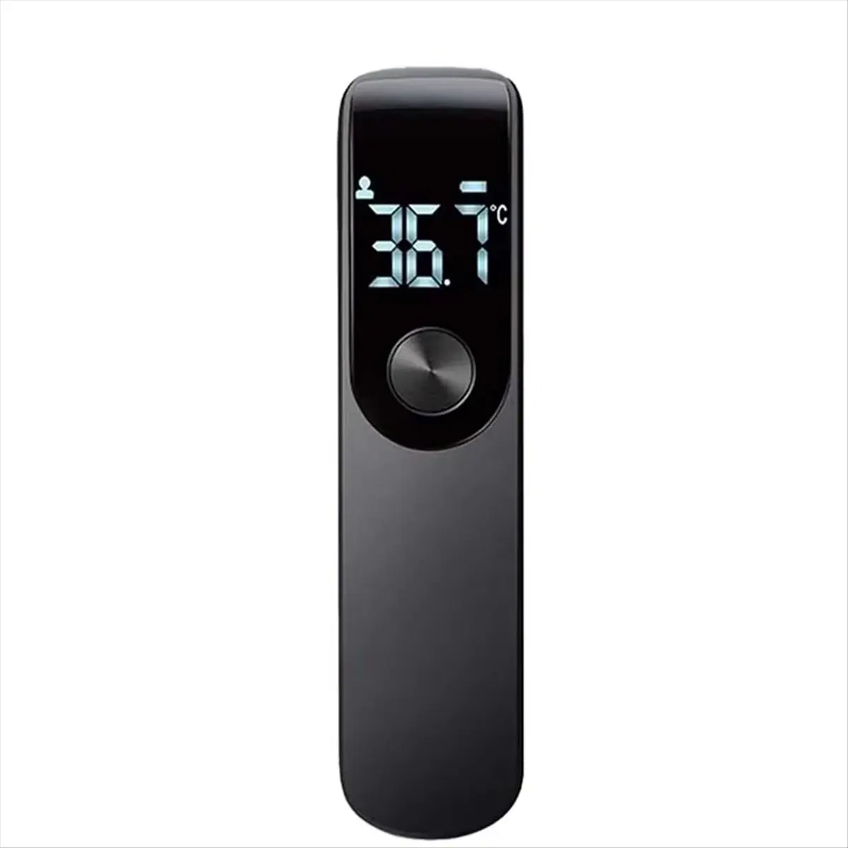 “QUALITY EXCELLE“Digital Infrared Thermometer Highly Sensitive Non-Contact Body Temperature Measuring Meter Hygrometer Black