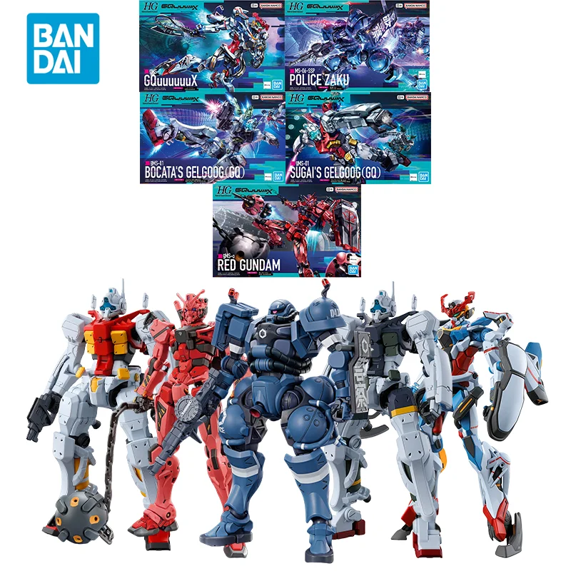 

Spot Direct Delivery Bandai Original Gundam GQuuuuuux Anime Model HG gms-ΩGQuuuuuux RED GUNDAM Action Figure Toys for Kids Gift