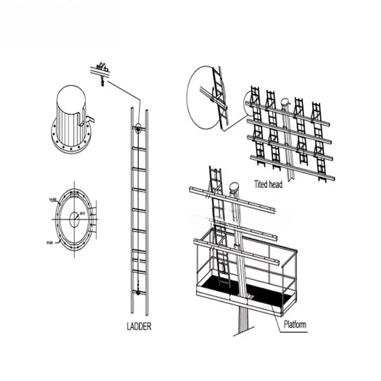 Lichtgewicht led-schijnwerperpaal met hoge mast en motor, hoge mastpaal