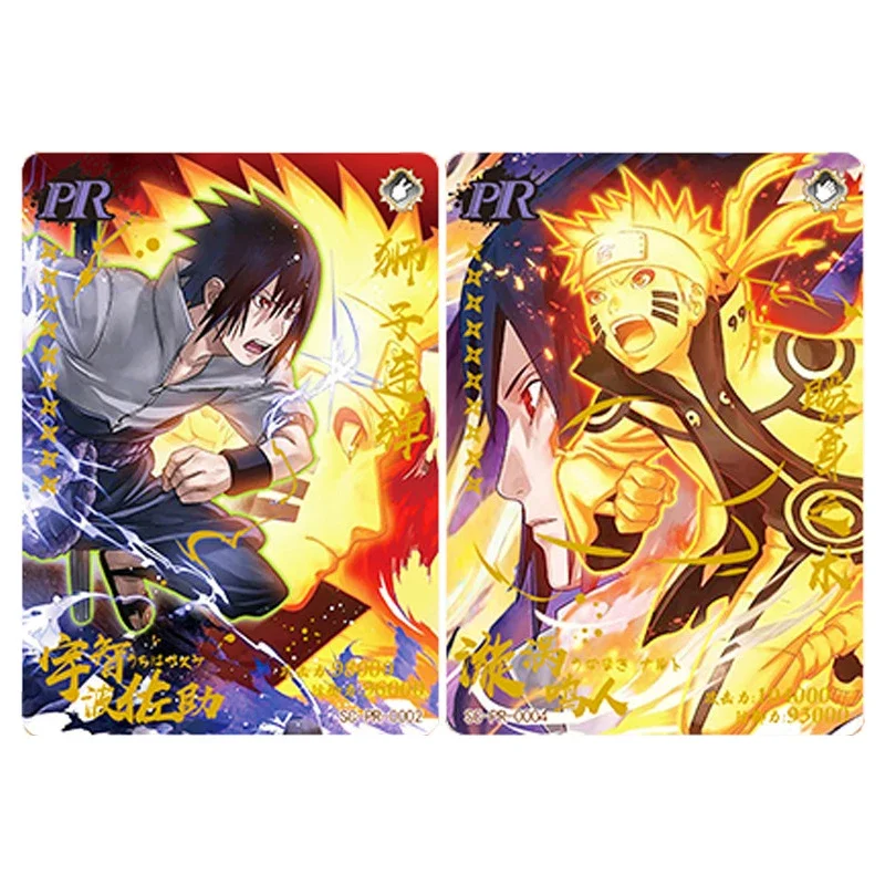 Anime NARUTO Rare PR Game Collectible Cards Uchiha Sasuke Uzumaki Naruto Haruno Sakura Toys for Boys Christmas Birthday Gift view 2
