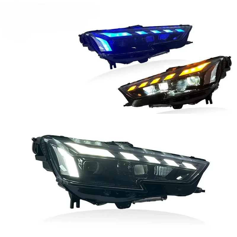 Auto Car Headlights For Audi A4 Head Lamp Upgrade To RS4 2017-2019 Car Lighting System Turn Signal LED Head Light