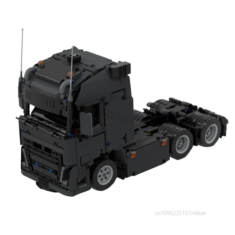 Aangepaste MOC Heavy Duty Technische 4x4 of 6x4 Tractor eenheid Oplegger Container Bouwstenen DIY Voertuig Bakstenen Speelgoed Geschenken