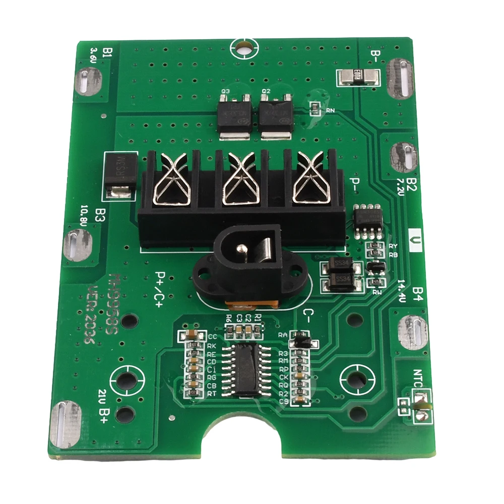 BMS 5S 20A 18V 21V Li-ion Electric Tool Battery Manager System with NTC Temperature Protection DC Connector Screwdriver Charging