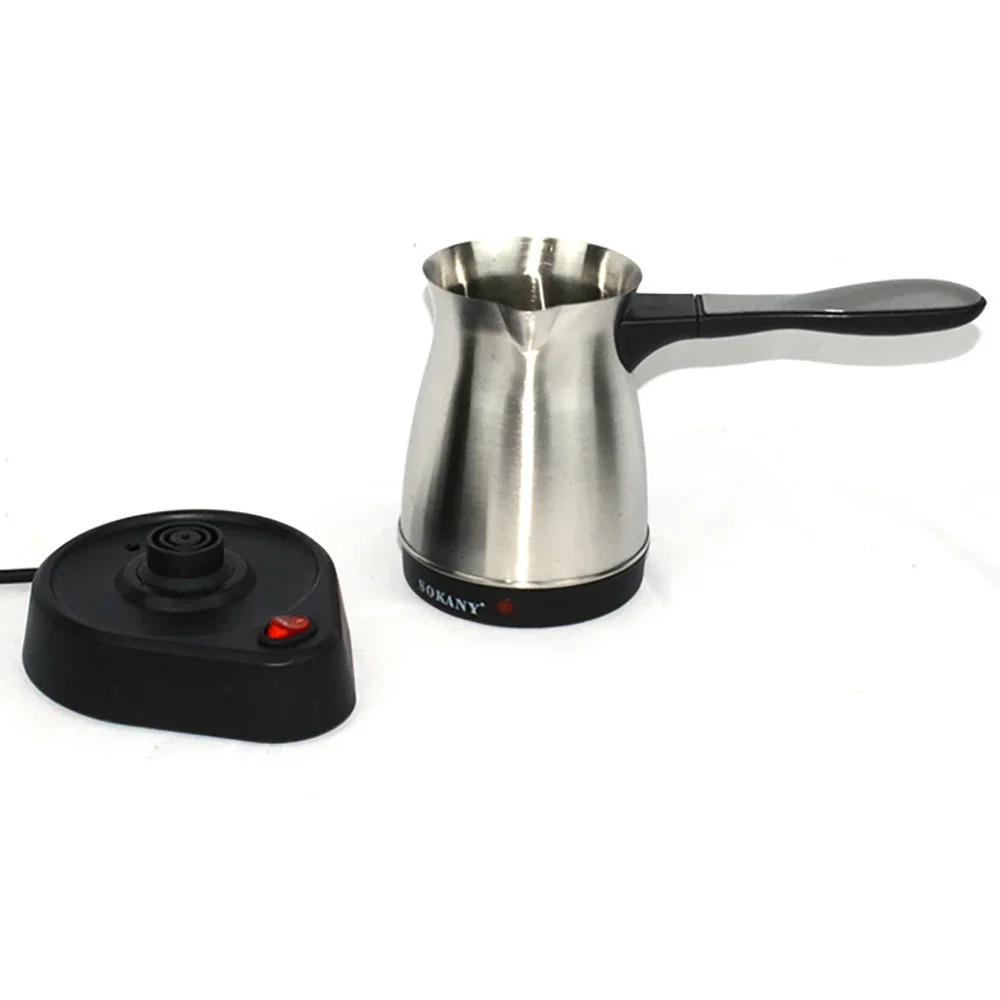 Electric Coffee Maker, Portable Coffee Brewing Pot, High Quality Stainless Steel, Foldable Handle, Suitable for Home and Travel