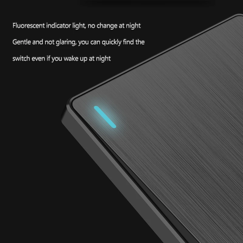 PSSRISE C85 EU UK RU Standard Wall Switch Socket Power Outlet Light Switch Silver Brushed PC Panel TV TEL Computer USB Socket