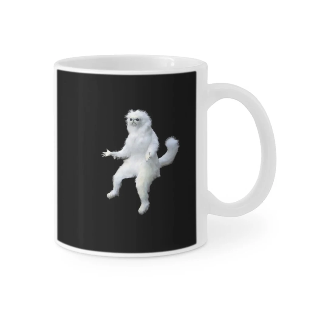 

Persian Cat Room Guardian Meme Coffee Ceramics Coffee Mugs Tea Cup Milk Cups Gifts Drinkware Coffeeware