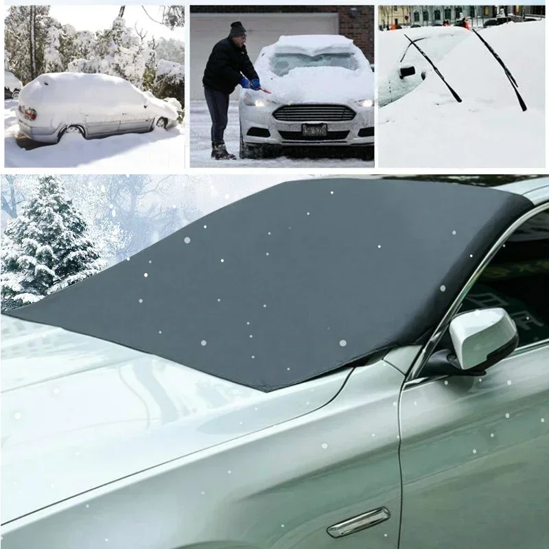 Sunshade Cover Car Windshield Snow Sun Shade Waterproof Protector Automobile Magnetic Cover Car Front Windscreen Cover