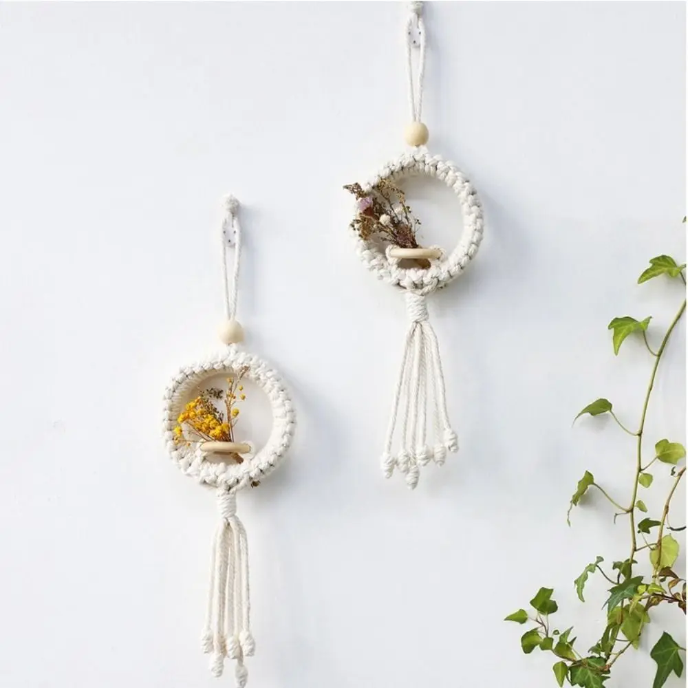 

Цветочный горшок, карманная хлопковая веревка, цветочная корзина, подвеска для комнаты, подвесная корзина в стиле бохо, украшение для дома ручной работы