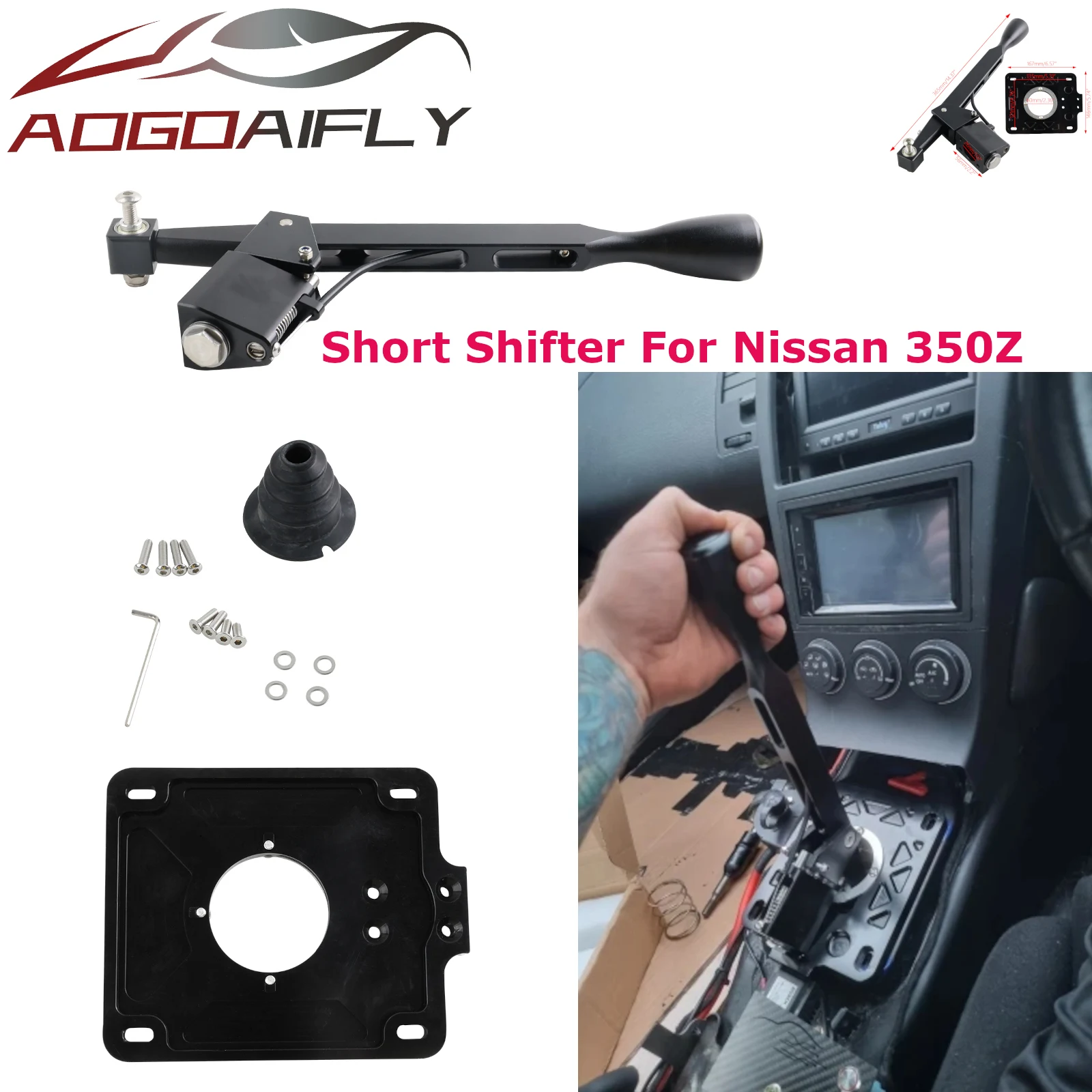 Short Shifter Factory Supply Lockout Gear Lever Quick-Shifting 5 6 Speed For Nissan 350Z Fairlady Z33 Infiniti G35 VQ35