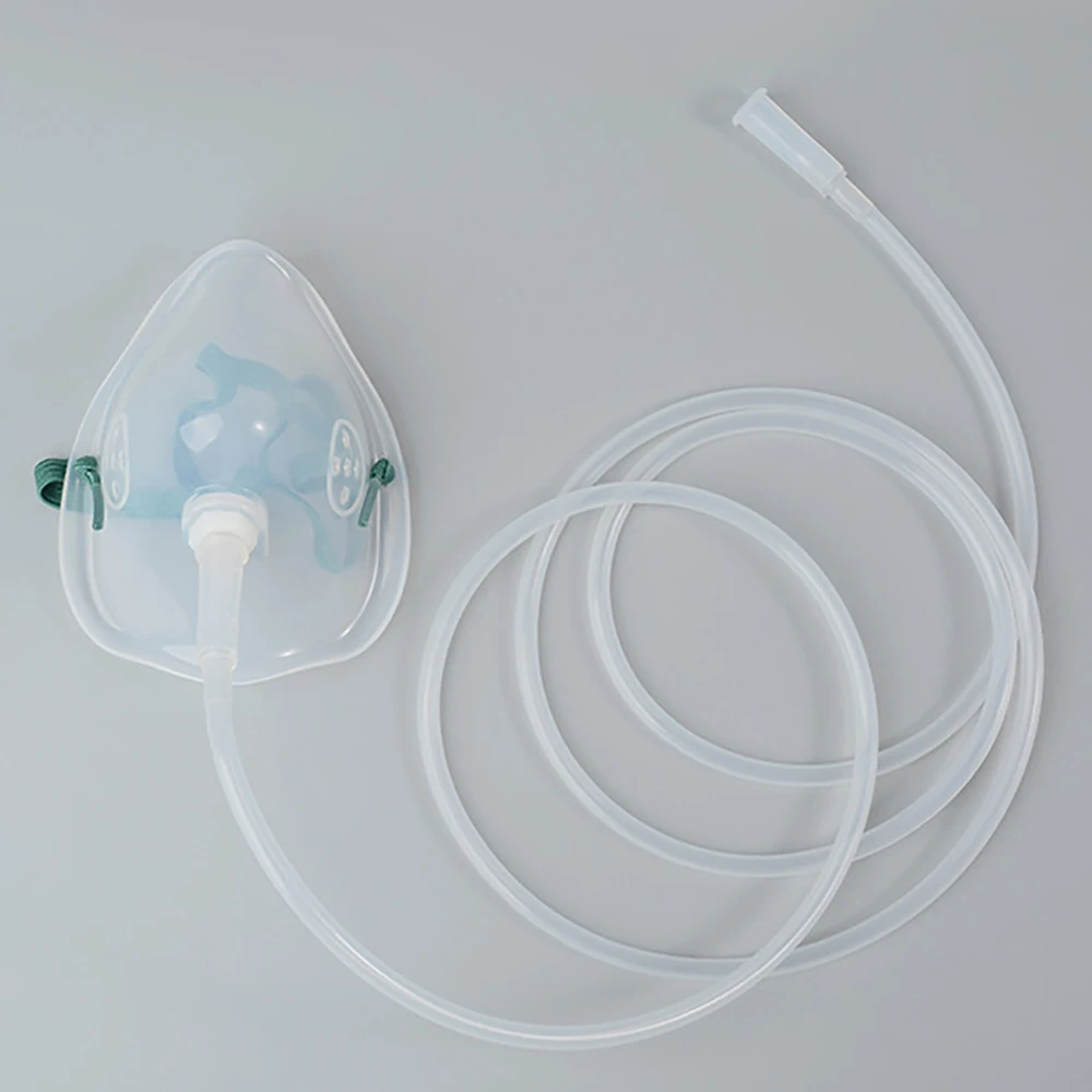 Reusable Oxygen Mask with Elastic Straps, Replacement Parts Oxygen Mask, for Clinic Health Care Medical or Home