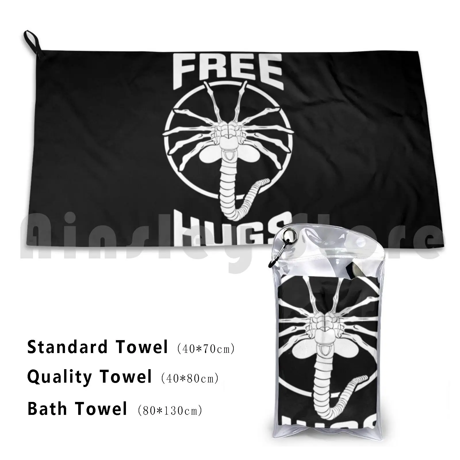 Towel Free Facehugger Hugs Hat Xenomorph Ellen Ripley Weyland Yutani Facehugger Hr