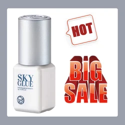 1 Bottle Sky Glue New Packing Eyelash Extensions Transparent Adhesive 5ml White Cap Fast Dry Sealed Bag Beauty Makeup Korea