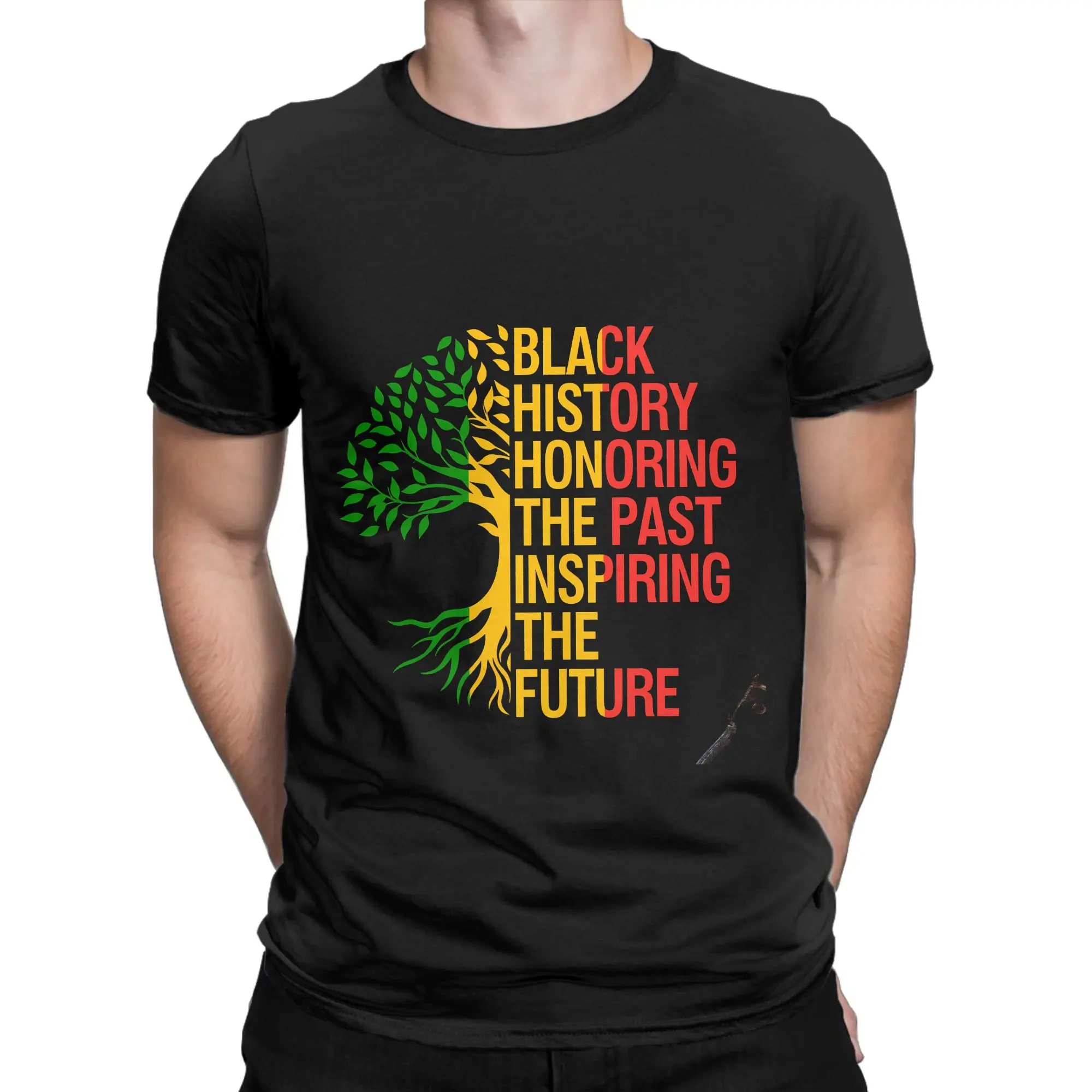 Without Black Inventors History T Shirt for Men Pure Cotton Casual T-Shirt  Collar  Tees Short Sleeve Clothing Birthday Gift